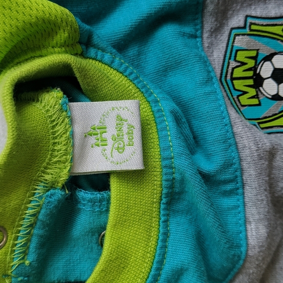 disney mickey mouse top bundle bodysuit & t-shirt 6 months baby boy - Picture 7 of 8